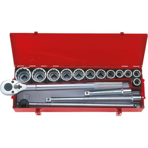 KING TONY - Coffret de douilles 3/4" 16 pièces en pouces (1/2)