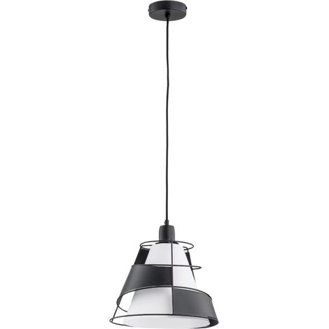 Lampada a sospensione Alfa Ondo nero/bianco E27 60W (1/2)