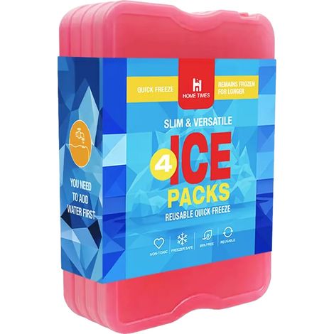 Bolsas de hielo, diseño portátil, material ecológico, color rosa. (1/2)