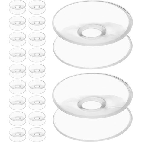 Lot de 20 ventouses double face à forte adhérence Patins à