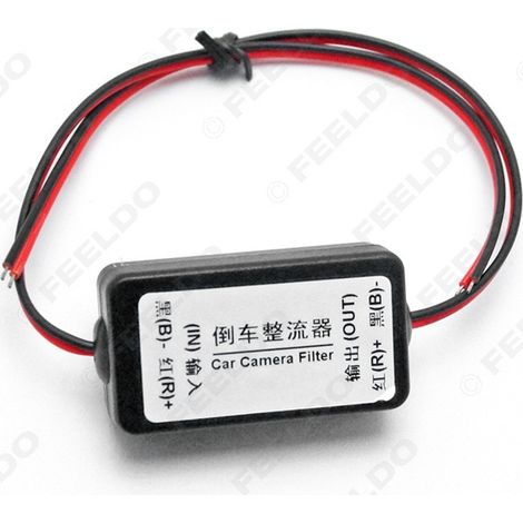 Filtre de puissance 12V, redresseur inverseur et ballast pour résoudre les interférences telles que les ondulations de la caméra de recul et le scintillement de l'écran.
