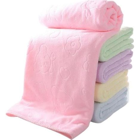 Lot de 5 draps de bain taille Jumbo Polyester Solid Home Gym Beach Serviette de bain