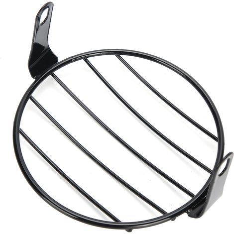Grille de phare moto 6,5 pouces universelle pour custom, chopper et café racer (1/5)