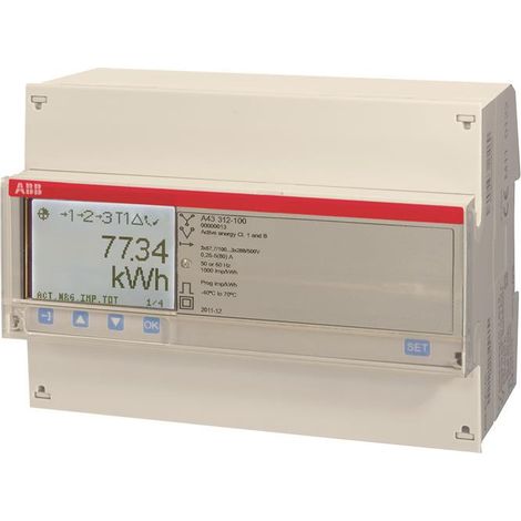 Compteur A43 Triphase Modbus Mesure Directe 80A Silver Mid 2CMA170525R1000 ABB 831323