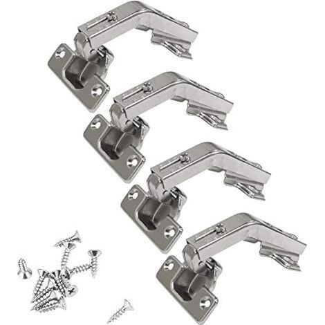 135 Degré Charnière de Porte Pliante d'Angle pour Placard Cuisine Armoire Meuble Porte à Angle Combiné Lot de 4 (1/5)