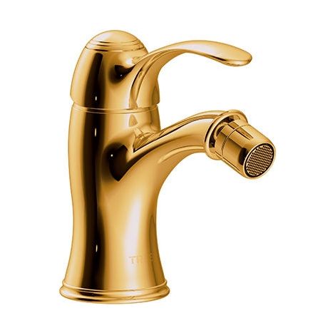 TRES 24212001OR TRES CLASIC Grifo Monomando para Bidé Color Oro 24K - ref: 24212001OR