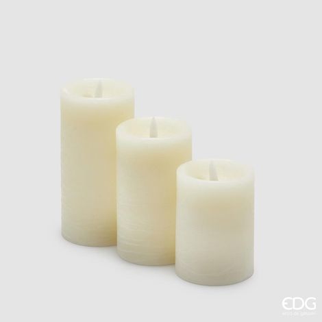 EDG Enzo De Gasperi Candela Led Soffio Natale H 15 Cm D 7,5 Cm IP20 Cf 3 Pz White (1/2)