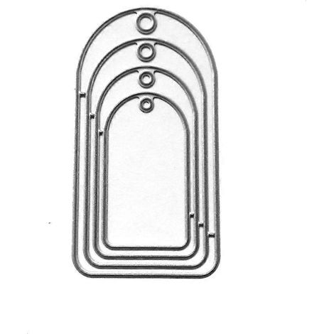 Metall-Stanzformen für Anhänger, Schablone, DIY-Scrapbooking-Album, Stempel, Papierkarte, Prägung (1/5)