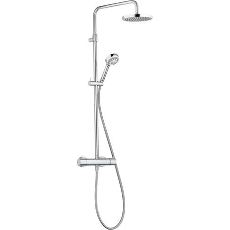 Kludi Logo - Set de douche Dual Shower System avec thermostat, 200 mm, chrome 6809205-00 (1/8)