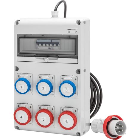 Q-DIN 14 ACS IEC 4X2P 2X3P 16A MOBILE GEWISS GW68249N