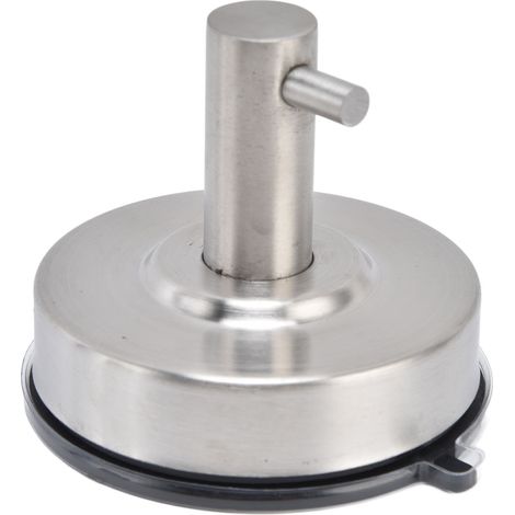 Gancho elegante para ducha, capacidad de carga de 5 kg, acero inoxidable 304 con ventosa de PVC – 1 unidad (1/5)