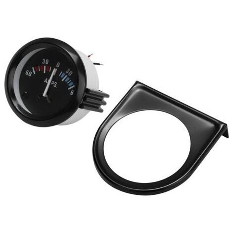 Ampèremètre , voiture 12V 60-0-60 AMP ampèremètre ampèremètre jauge universelle 52m / 2in universel pour véhicule (1/4)