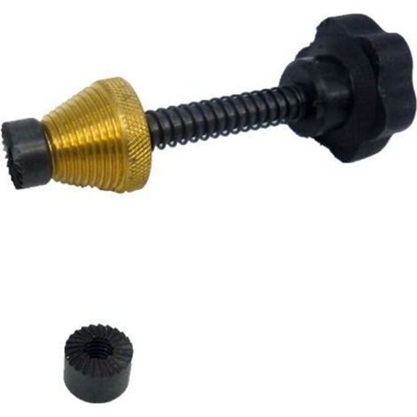 Faucet installation tool with threaded guide, steel gasket cutter for 1/2" and 3/4" faucets (1/5)