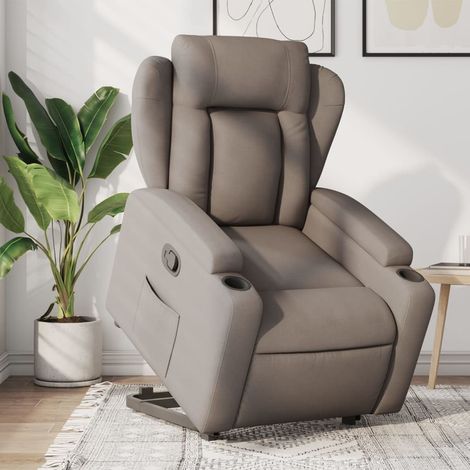 Fauteuil inclinable-Chaise de relaxation-Fauteuil Relax taupe tissu 435477 (1/5)