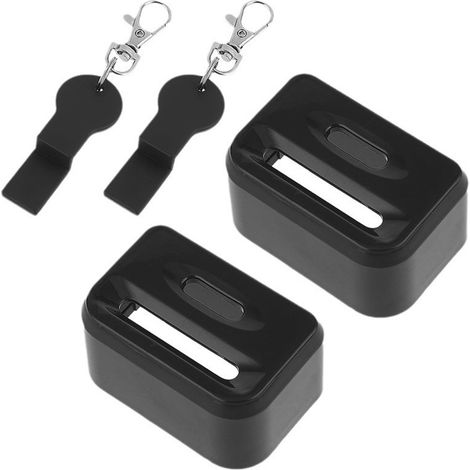 Serrure Porte Voiture - Serrure Ceinture Sécurité - Pour Enfants - Noir - 2 Pièces
