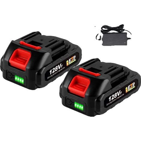 Batteria ricaricabile, 18V agli ioni di litio, alta capacità, 2x128VF con spina europea (1/2)