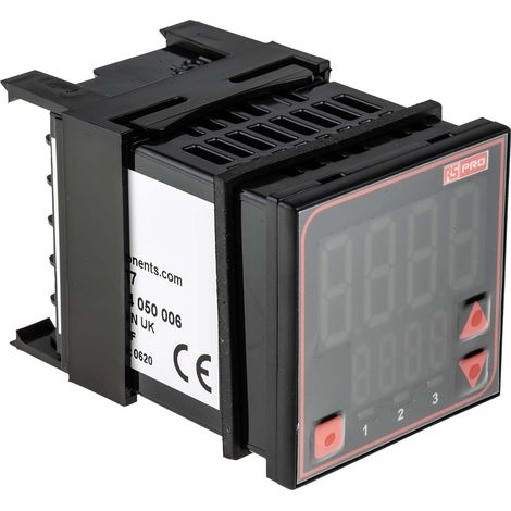 Régulateur de température PID, 24 V (c.a./c.c.), 3 sorties Relais, SSR Analogique, thermocouple type B, thermocouple ( Prix pour 1 ) (1/3)