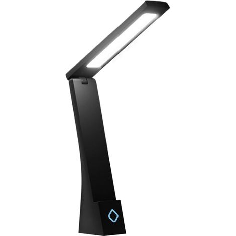 Lampe de bureau, petite lumière rechargeable sans fil, design ergonomique protégeant les yeux, contrôle tactile à 3 niveaux, lumière chaude et froide (1/5)