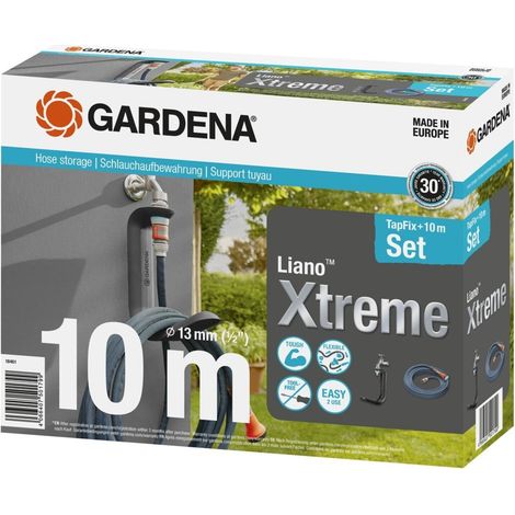 GARDENA Textilschlauch Liano Xtreme Display 1/2" 10m Set TapFix