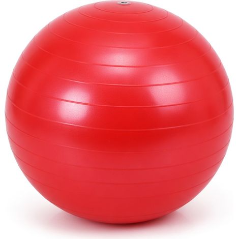 Ballon de yoga PVC rouge 45 cm modèle 24 (1/5)