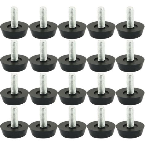 Mehrzweckschrauben, Präzisionsschrauben, Schraubbefestigung für Möbelrollen zur Nivellierfußverstellung 22 mm x M6 x 20 mm