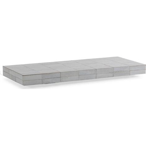 Table basse en céramique blanc contemporain - Blanc (1/4)