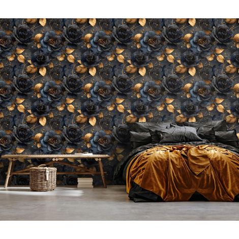 Wallarena Vliestapete Blumen, für Wohnzimmer und Schlafzimmer, 10 m x 50 cm – Komplettset inkl. Kleister & Anleitung (1/5)