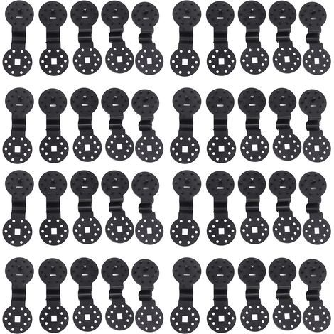 40 clips de fixation pour toile d'ombrage, fixation sécurisée, clips en plastique pour serre de jardin (1/5)