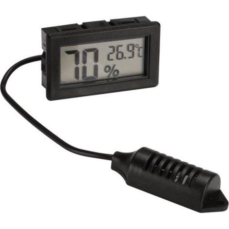 Digital Einbau Hygrometer und Thermometer, Luftfeuchtigkeit und Temperatur (1/4)