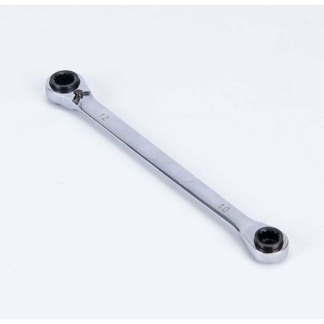 Clé à cliquet multifonction 4 en 1 à double œillet 10, 13, 17, 19 mm avec 72 dents