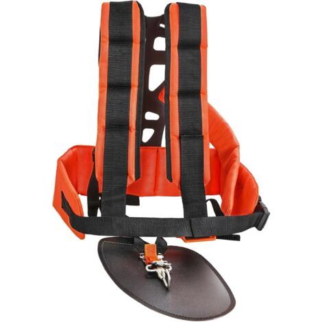 harnais de débroussailleuse universelle, Sangle double harnais Rembourré Ajustable pour débroussailleuse et coupe-bordures (1/5)