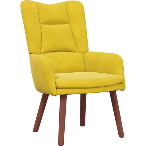 Fauteuil de Salon,Chaise,Fauteuil relaxant Jaune 63 x 67 x 94 cm Velours CFW211208 (1/5)
