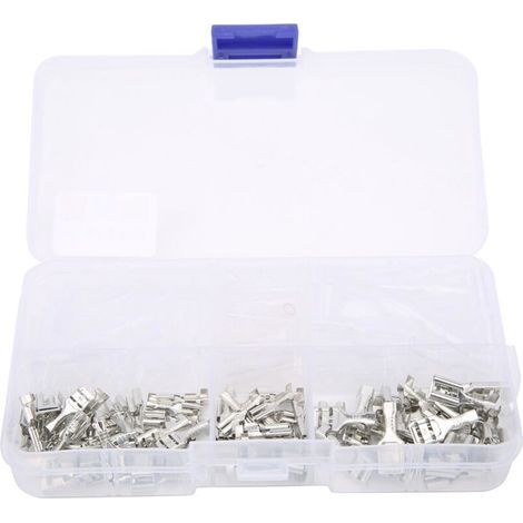 [NEVER USED] 150 Pcs 2.8/4.8/6.3mm Insulated Crimp Terminals Assortment Kit of Electrical Wire Connectors
