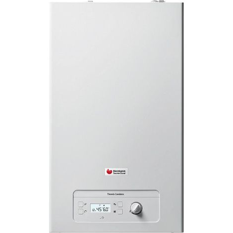 Caldaia a Condensazione Hermann Saunier Duval THEMIS CONDENS 24 kW low NOx Metano Completa di Kit Scarico Fumi cod. 0010028067 - NOVITA' Kit Fumi Sdoppiato,Metano