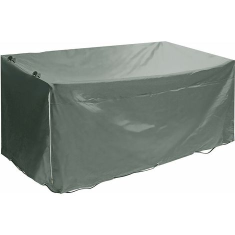 Housse de remorque étanche 210x115x90cm Protect de bache en PVC pour extéri avec corde (gris) (1/5)