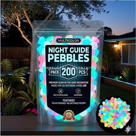 Gigante GmbH - Nouvelles pierres décoratives lumineuses pour paysage - Vertes - Non