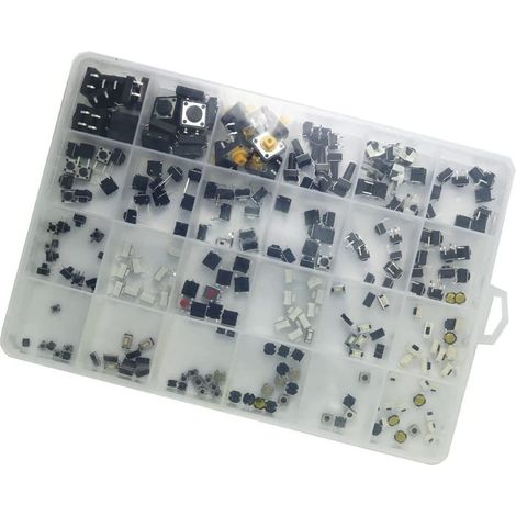 Lot de 250 boutons poussoirs tactiles 25 modèles (1/3)