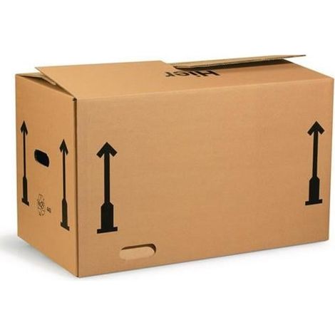 Caja  de  cartón  corrugado  doble  L650xB350xH370mm  marrón  TRANSPAK (1/2)