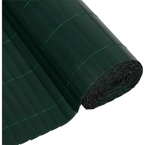 Stuoia in PVC doppia faccia - NATURE - 1 x 3 m - 1600 g/m² - Oscurante 4/5 - Anti-UV - Verde (1/4)