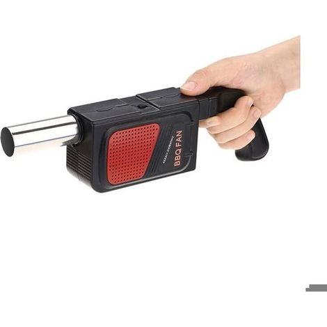 Souffleur électrique pour barbecue - Ventilateur de cuisson portable pour camping et pique-nique - Activateur de feu sans piles (1/5)