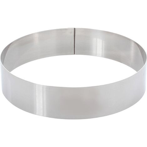 Cercle à mousse en inox 4/6 parts 20 cm - Alice Délice