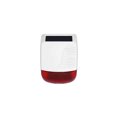 Sirène d'alarme extérieure solaire sans fil – 110 dB – Étanche et anti-sabotage – Longue portée pour sécurité accrue (1/5)
