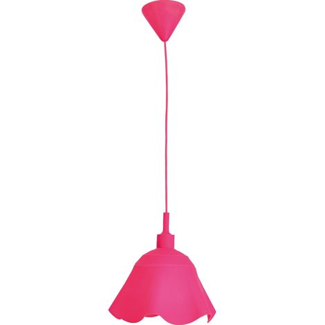 Naeve Leya Plafonnier suspendu dôme rose 1xE27