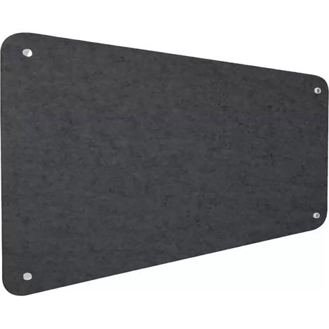 Pannello Fonoassorbente da Parete con Fori 150x50 cm Kit di 4 distanziali Coprivite Cromo Finitura Antracite (1/5)