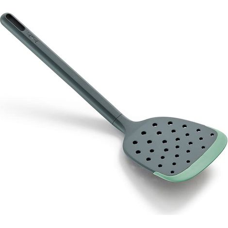 Lékué Escavatore scanalato, Silicone plastica, Grigio con Verde (1/3)