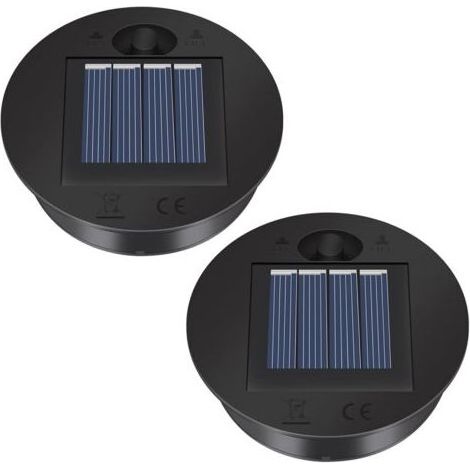 Lot De 2 Dessus De Rechange Pour Éclairage Solaire – Abat-Jour Pour Panneau Solaire, Lanterne, Pièces De Rechange Solaires (1/5)