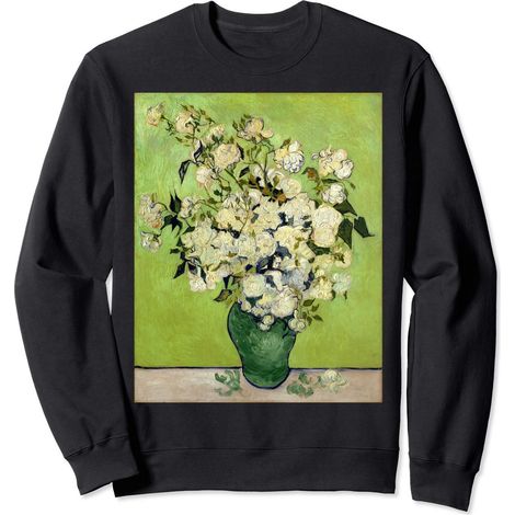 Vase of Roses Art Moderne Peinture Sweatshirt