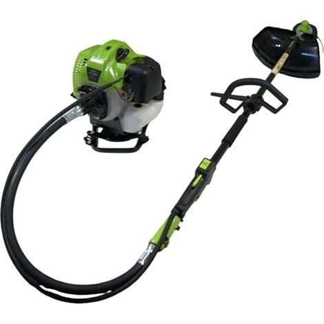 Synergy Desbrozadora Mochila Gasolina 52cc 2CV, motor 2T, arnés doble, cabezal semiautomático y disco 3 puntas