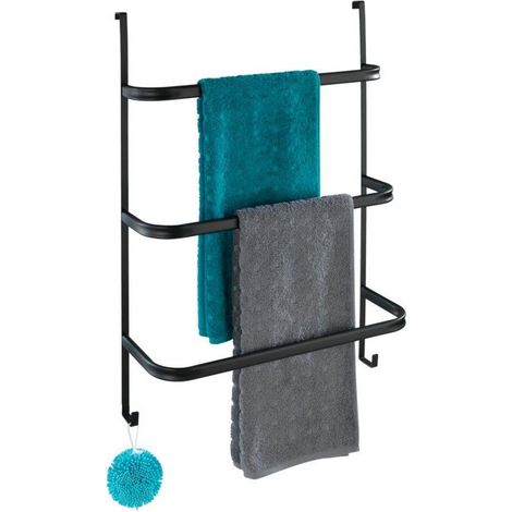 Wenko Handtuchhalter Tür Dusche Irpinia schwarz Handtuchhalter