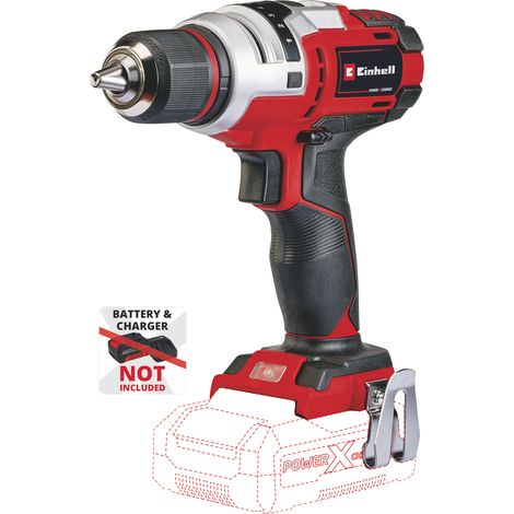 Einhell Akku-Bohrschrauber TE-CD 18 Li E - Solo Power X-Change (Lithium Ionen, 2-Gang-Getriebe, 9 Stufen mit elektronischer Drehmomentvoreinstellung, Schnellspannbohrfutter, ohne Akku und Ladegerät) (1/5)
